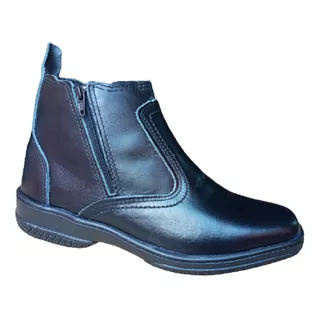 Bota Masculina Botina Social Country Casual Com Ziper Fecho