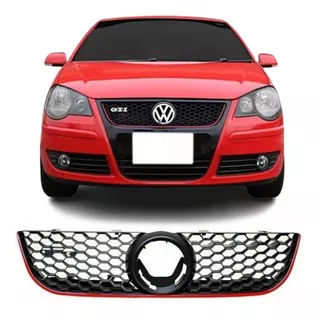 Grade Superior Polo Gti 2007 09 2010 2011 Com Friso Vermelho