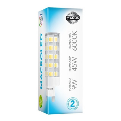 Lampara G9 De Led 9w Alta Potencia Luz 220v Luz Desing