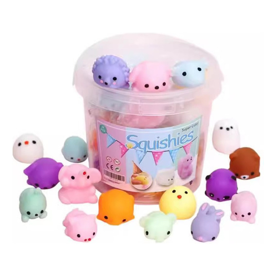 Kawaii Antiestres Mochi Juguete Squishy Barato 24pcs