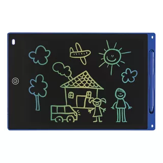 Pizarra Mágica Multicolor Lcd 12 Pulgadas Dibujo Escritura Color Azul