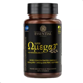Suplemento Em Cápsulas Essential Nutrition  Super Omega 3 Tg Em Pote 120 Un