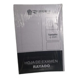 Resma De Hojas De Examen Rayado (50 Hojas)