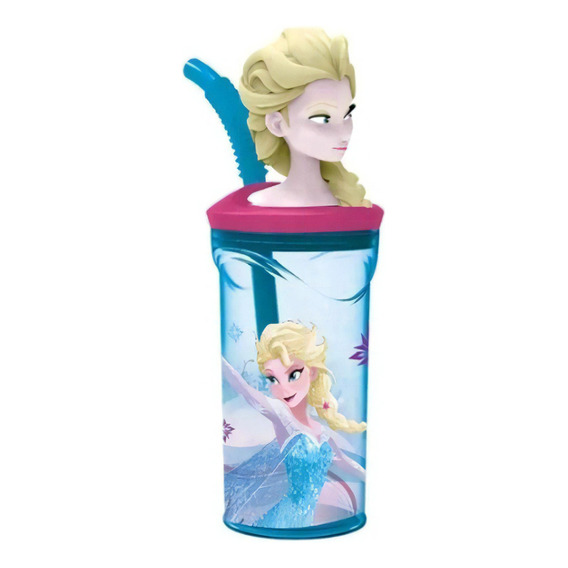 Vaso Infantil Con Sorbete Personajes Cresko Color Frozen Elsa