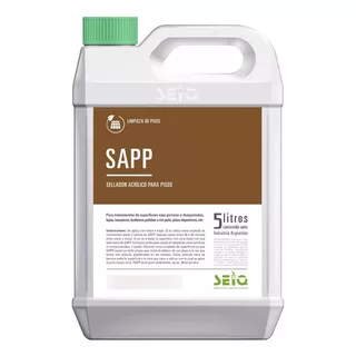 Sellador Acrilico Sapp Pisos Cemento Alisado 5lt Cera Brillo