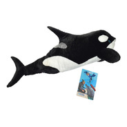 Peluche Orca Gig  80cm + Silbato Orca Mundo Marino
