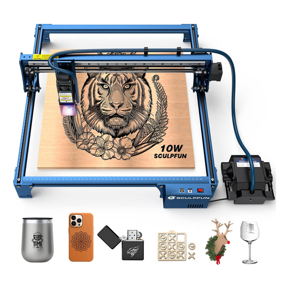 Grabador Cnc Laser Maquina De Corte 10w Sculpfun S30 Pro