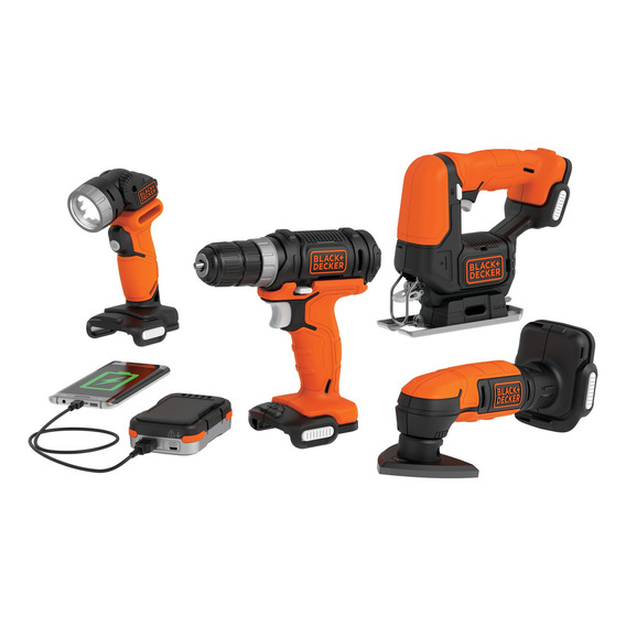 Kit Gopack 4 Htas Eléctricas 12v Black+decker Bdck502c1-b3