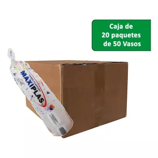 Vaso Desechable Maxiplast 12 Oz 20x50 Bulto 1000 Unidades