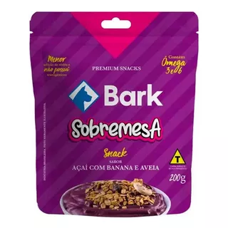 Bifinho Sobremesa Para Cães Açaí C/banana E Aveia 200g Bark