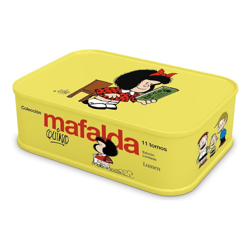 Libro Colección Mafalda [ 11 Tomos En Una Lata ] Original, De Quino. Editorial Lumen, Tapa Blanda En Español, 2023