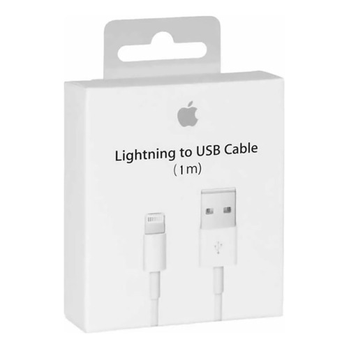 Apple ligthing cable USB 2.0 a Lightning Color Blanco
