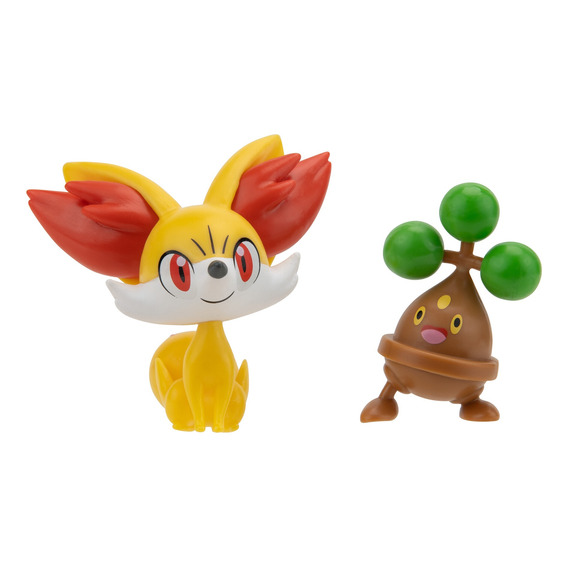 Figuras Pokemon Juguete Batalla 7,5 Cm - Fennekin Y Bonsly