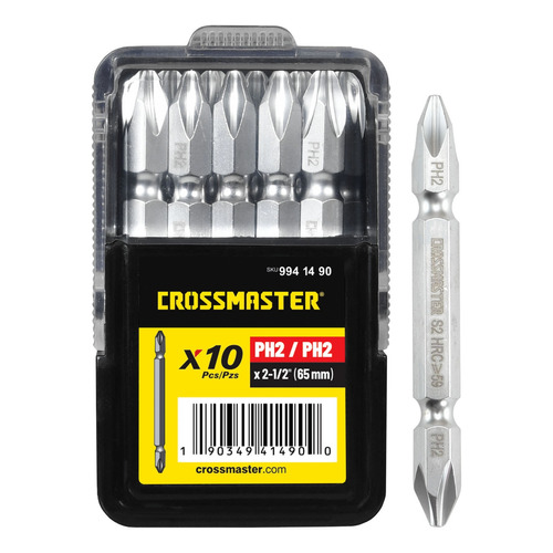 Puntas Atornillador Phillips #2 10 U Crossmaster 9941490