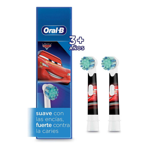 Oral-B Disney Cars cabezales de repuesto color multicolor pack de 2 unidades