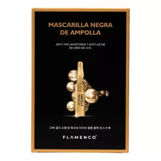 Mascarilla Negra De Ampolla De Oro Flamenco Pack 10 Un