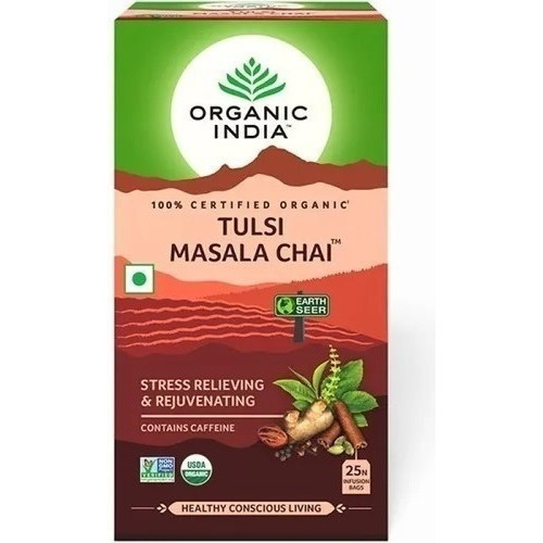 Te Orgánico Tulsi Masala Chai 25bol. Organic India