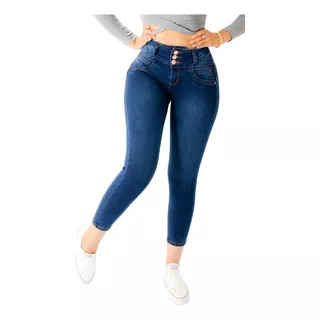 Jeans Stretch Levanta Pompi Tobillero Michaelo Jeans Ref6507