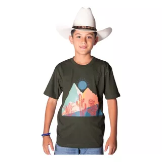 Playera Niño Icy Denver Estampado Montaña Tskd002