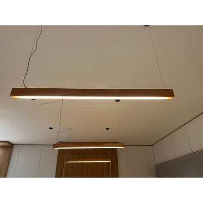 Colgante Lineal Lito S Iluminacion Led Neutro Madera N-g