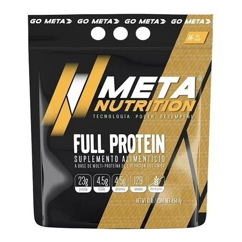 Proteina Meta Nutrition Full Protein 10 Libras 129 Porciones Sabor Fresa