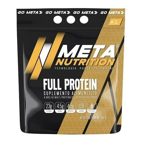 Proteina Meta Nutrition Full Protein 10 Libras 129 Porciones Sabor Fresa