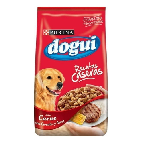 Alimento Dogui Recetas Caseras para perro adulto sabor carne, cereales y arroz en bolsa de 21kg