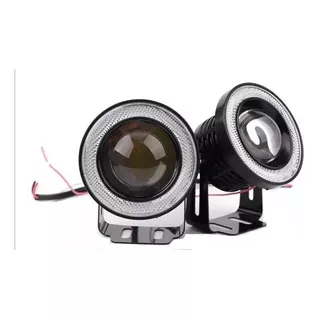 Par De Faros Led Tipo Ojo De Angel Universal Lupa10w - 76mm 