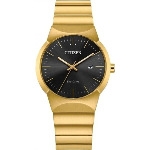 Reloj Citizen Axiom Original Ew2672-58e Para Dama E-watch Color De La Correa Dorado Color Del Bisel Dorado Color Del Fondo Negro