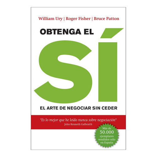 Obtenga El Sãâ, De Ury, William. Editorial Gestión 2000, Tapa Blanda En Español