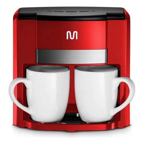 Cafetera portátil Multilaser Gourmet BE015 semi automática roja de filtro 220V
