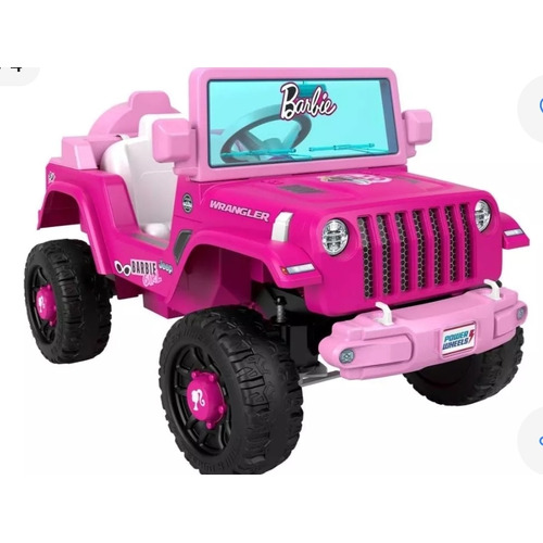 Fisher Price Power Wheels Vehículo Montable Barbie Color Rosa claro