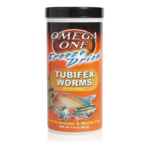 Tubifex Gusano Comida Alimento Peces Acuario Omega 44gr