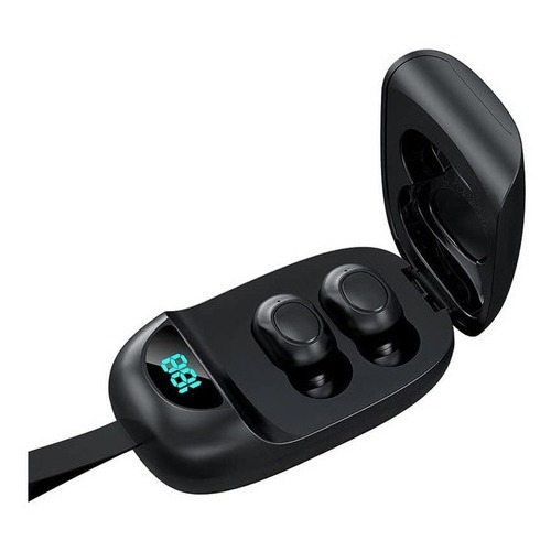 Suono Music Auriculares Inalámbricos Bluetooth 5.0 Estuche De Carga Color Negro