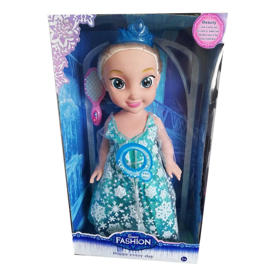 Muñeca Princesa Elsa Frozen Sonido Musical Juguete Niña
