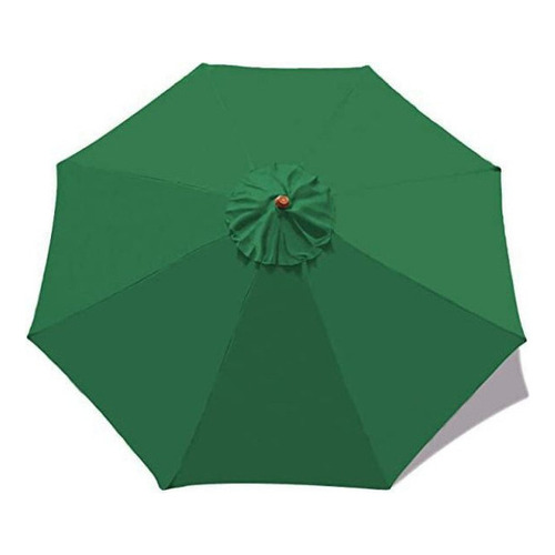 Funda de repuesto para paraguas, impermeable, para exteriores, de 2,7 metros/8 huesos, color verde