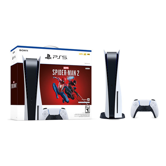 Bundle Ps5 Consola Estándar Con Spider-man 2