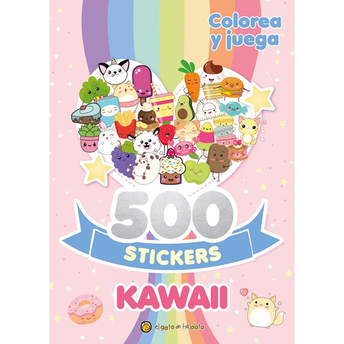 Libro Infantil 500 Stickers De Kawaii