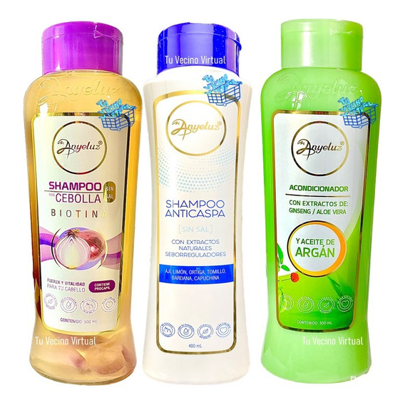 Kit Shampoo Anyeluz Tratamiento - mL a $75