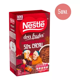 Chocolate Em Pó Nestlé 50% Cacau 5 Caixa 200g 1kg Promoção 