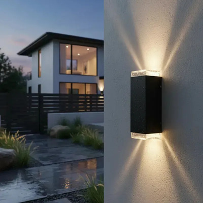 Difusor Bidireccional Exterior Con 2 Lamparas Gu10 Led 