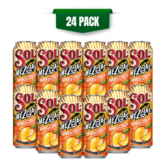 Cerveza Sol Mangoyada 24 Latas De 473ml