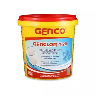 Genclor Pastilha Tablete Cloro Para Piscinas 900g Genco