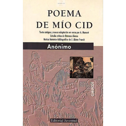 Poema De Mio Cid, De Anónimo. Editorial Biblioteca Z, Tapa Blanda En Español, 1900