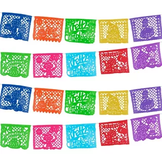 Papel Picado - Enramada Cumpleaños En Plástico