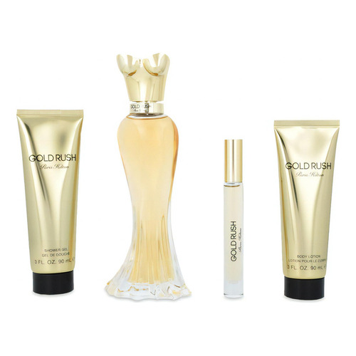 Set Gold Rush 4 Pzs 100 Edp/rollerball/body Lotion/showergel