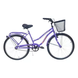 Bicicleta Paseo Femenina Kelinbike Full R26 Frenos V-brakes Color Lila Con Pie De Apoyo  