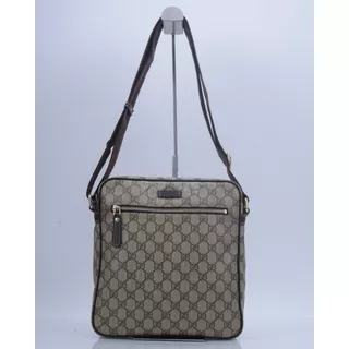 Bolsa Gucci Large Coated Messenger Café