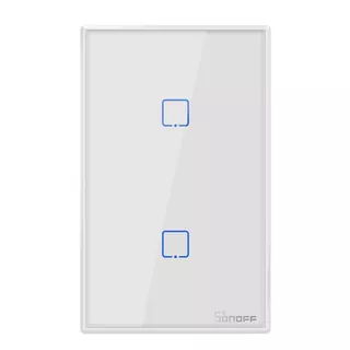 Apagador De Pared Touch On/off Sonoff T2us2c Smart Wifi Color Blanco