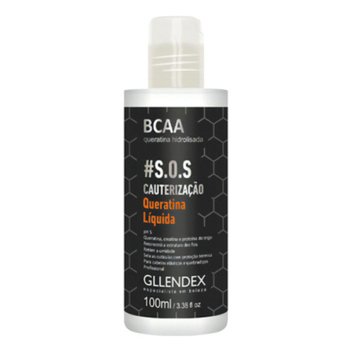 Bcaa Queratina Liquida Restaurador Capilar Gllendex 100ml